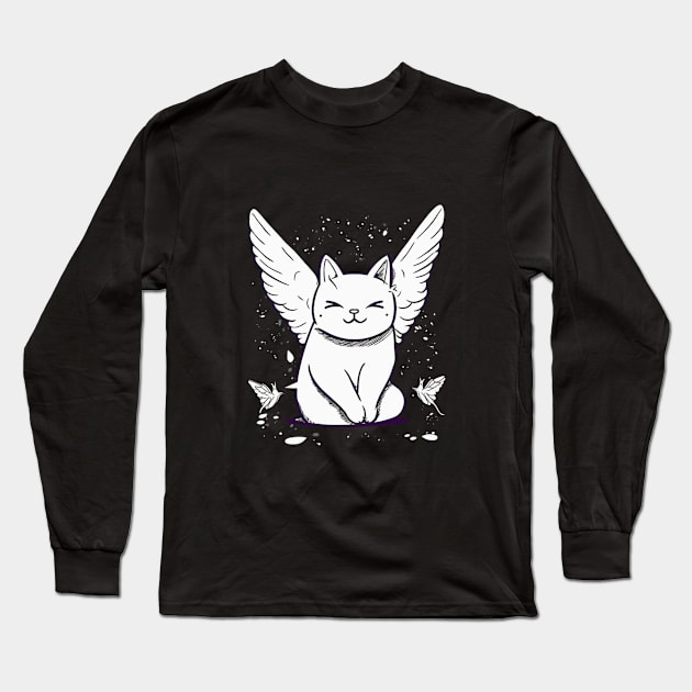 Cuteness Overload - Playful Cat Long Sleeve T-Shirt by SzlagRPG